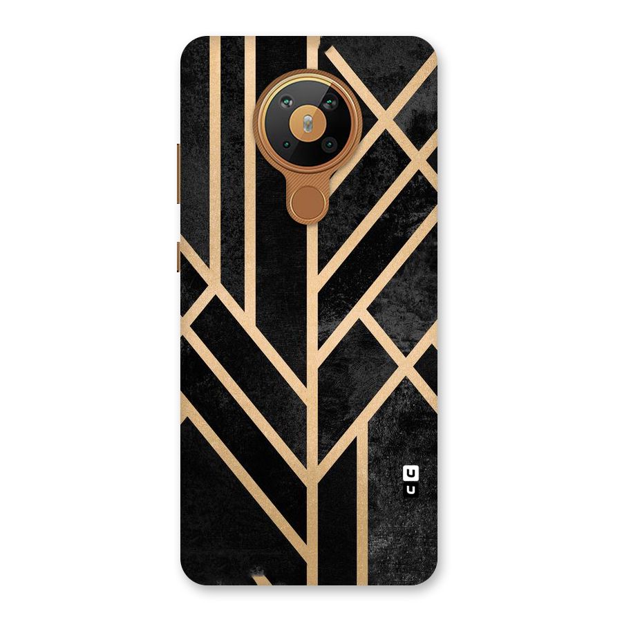 Tri Lines Gold Back Case for Nokia 5.3