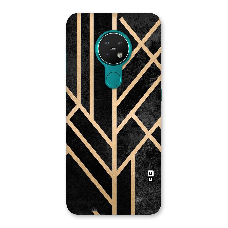 Tri Lines Gold Back Case for Nokia 7.2