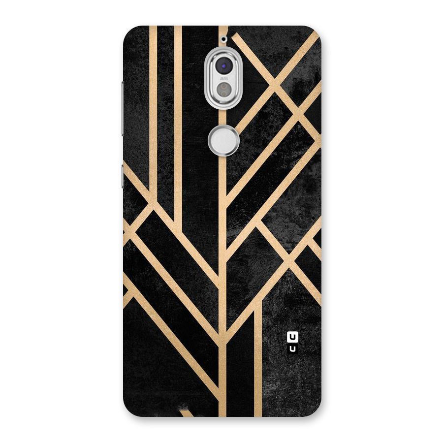Tri Lines Gold Back Case for Nokia 7