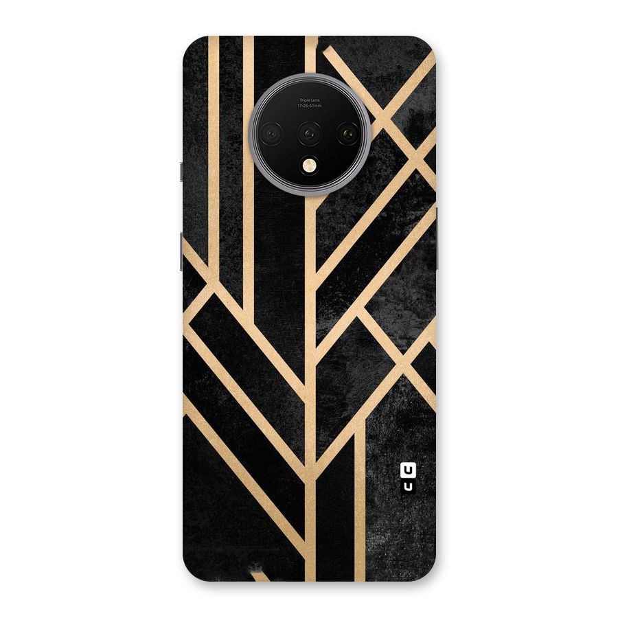 Tri Lines Gold Back Case for OnePlus 7T