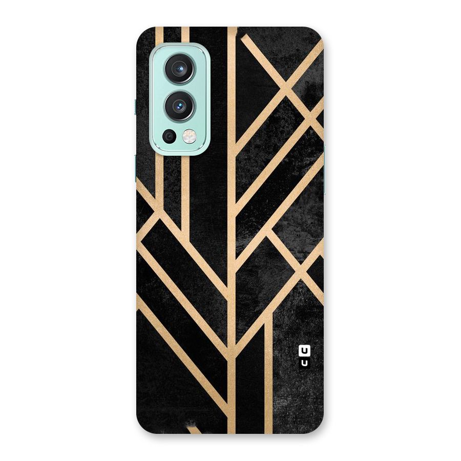 Tri Lines Gold Back Case for OnePlus Nord 2 5G