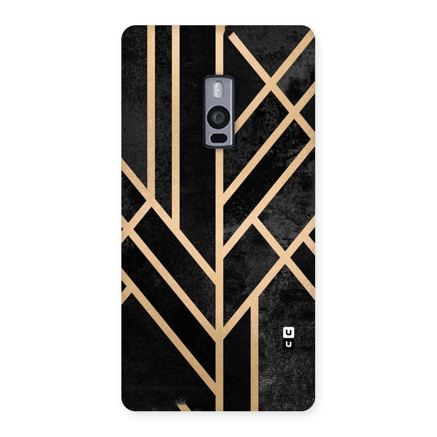 Tri Lines Gold Back Case for OnePlus Two