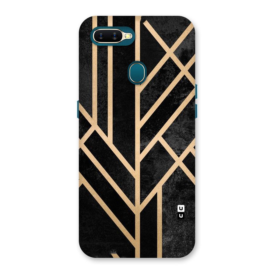 Tri Lines Gold Back Case for Oppo A11k