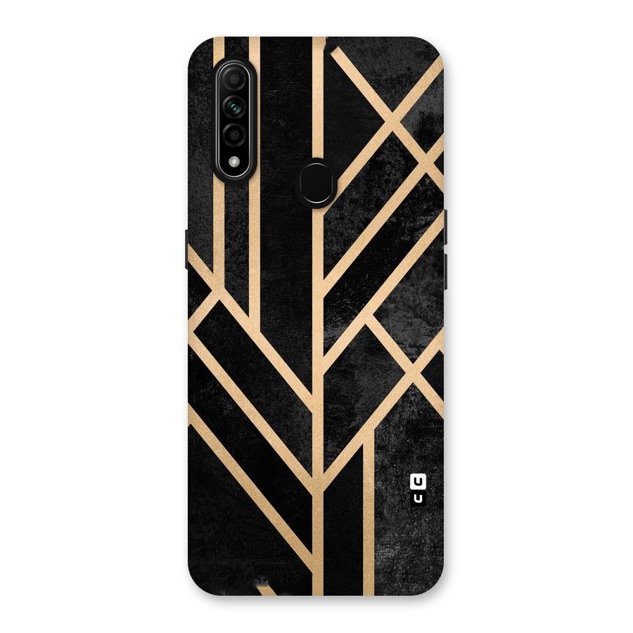 Tri Lines Gold Back Case for Oppo A31