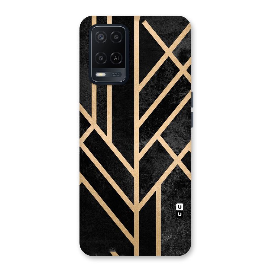 Tri Lines Gold Back Case for Oppo A54