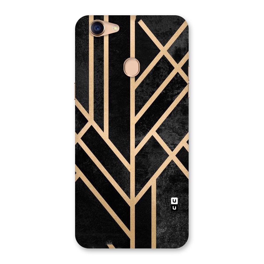 Tri Lines Gold Back Case for Oppo F5