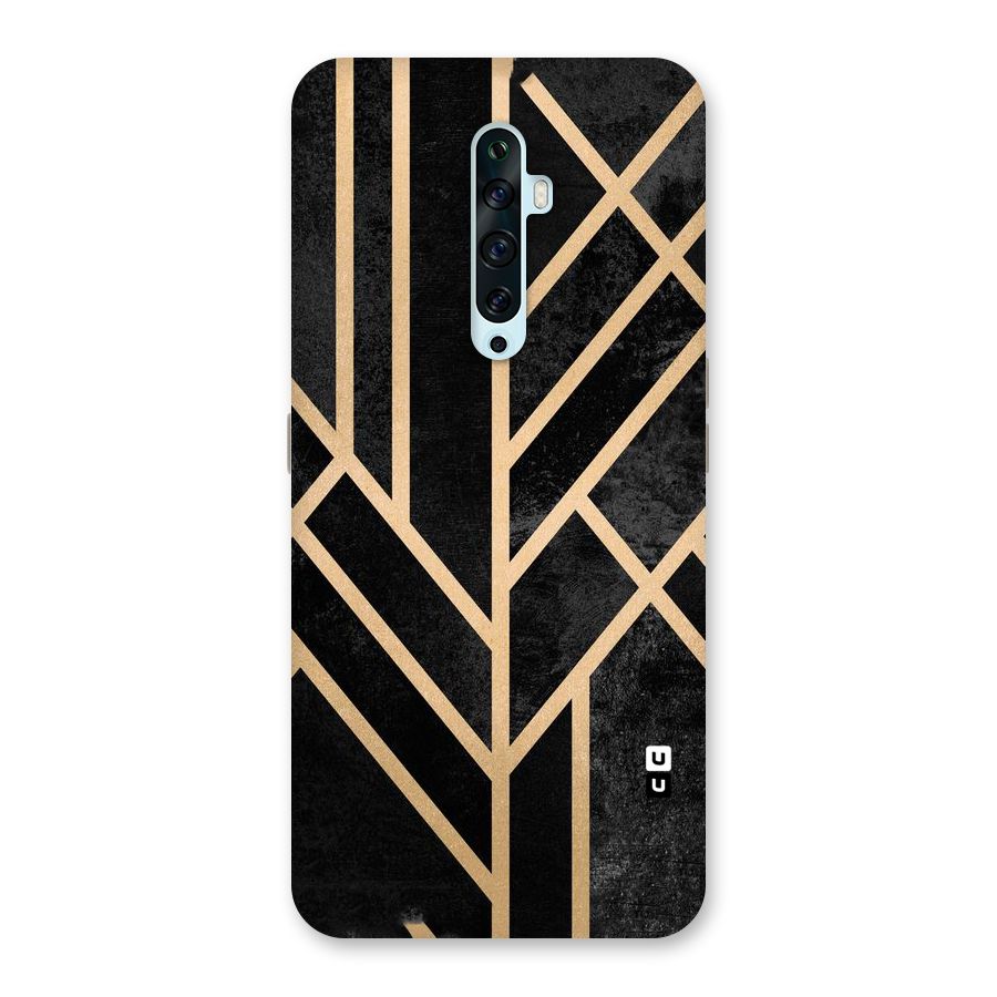 Tri Lines Gold Back Case for Oppo Reno2 Z