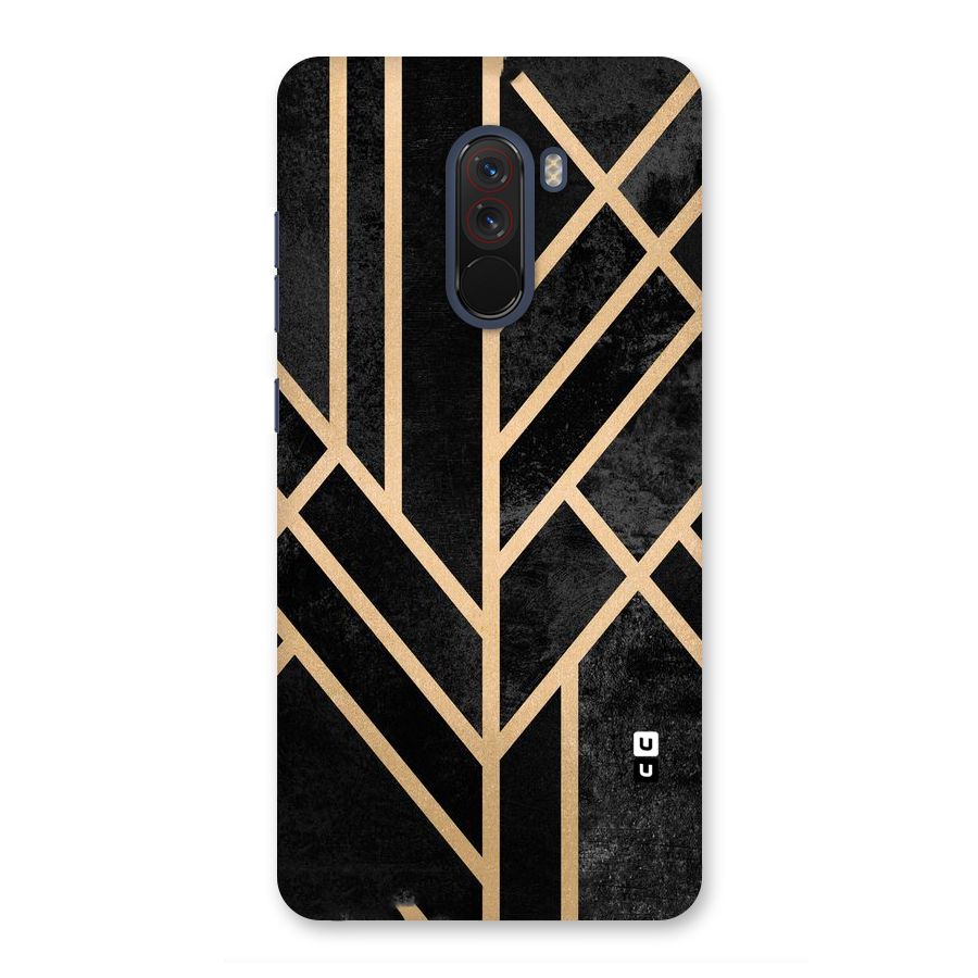 Tri Lines Gold Back Case for Poco F1