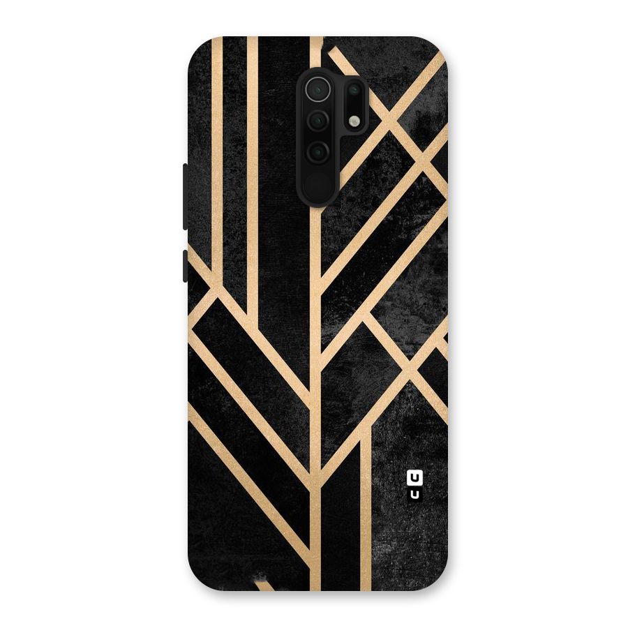 Tri Lines Gold Back Case for Poco M2