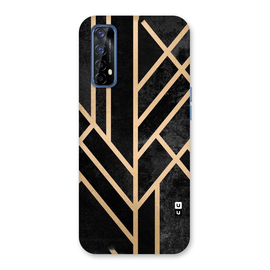 Tri Lines Gold Back Case for Realme 7