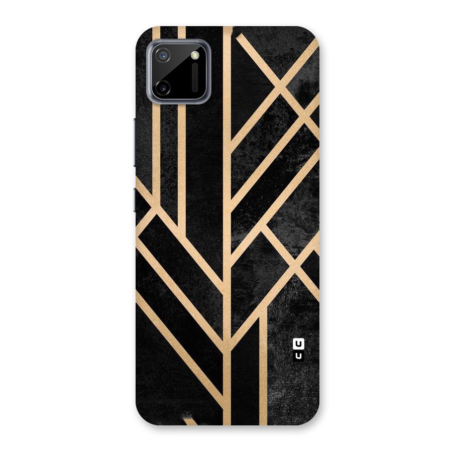 Tri Lines Gold Back Case for Realme C11