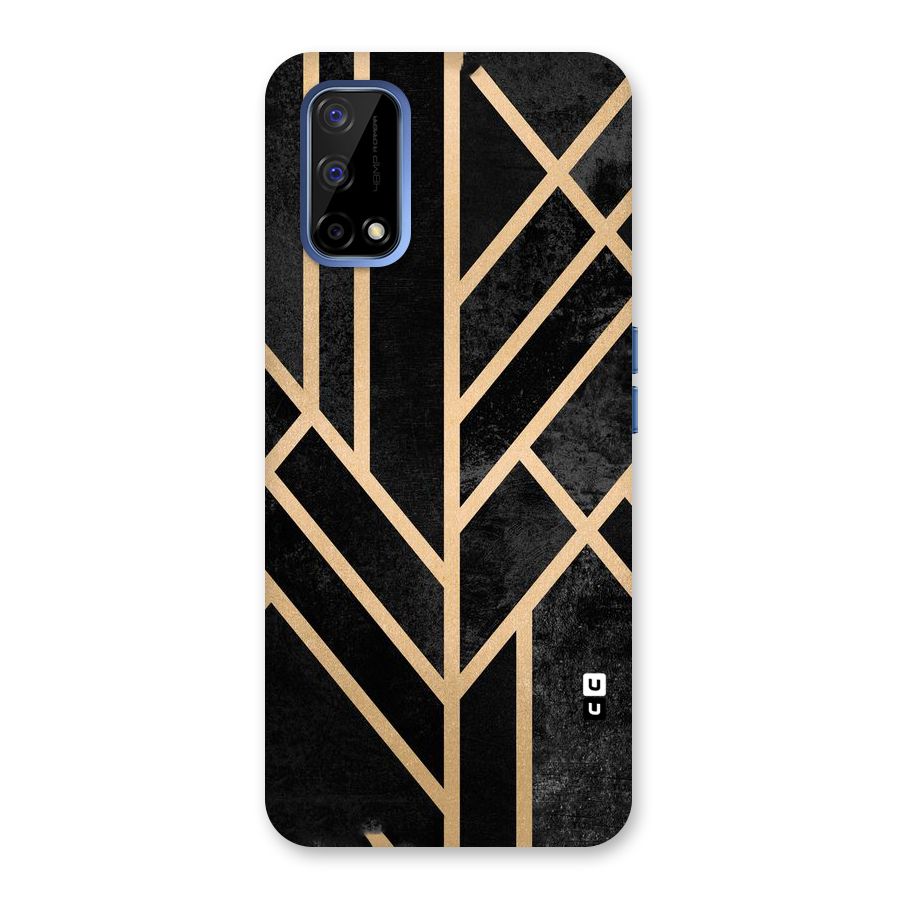 Tri Lines Gold Back Case for Realme Narzo 30 Pro