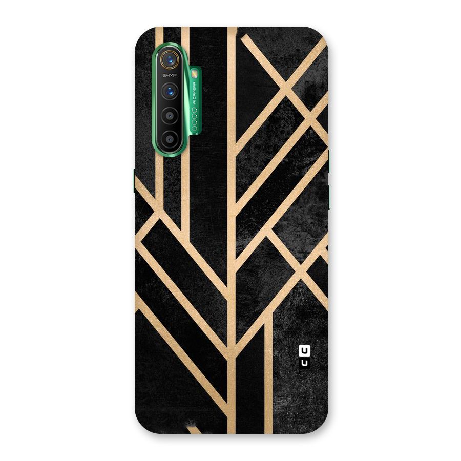 Tri Lines Gold Back Case for Realme X2