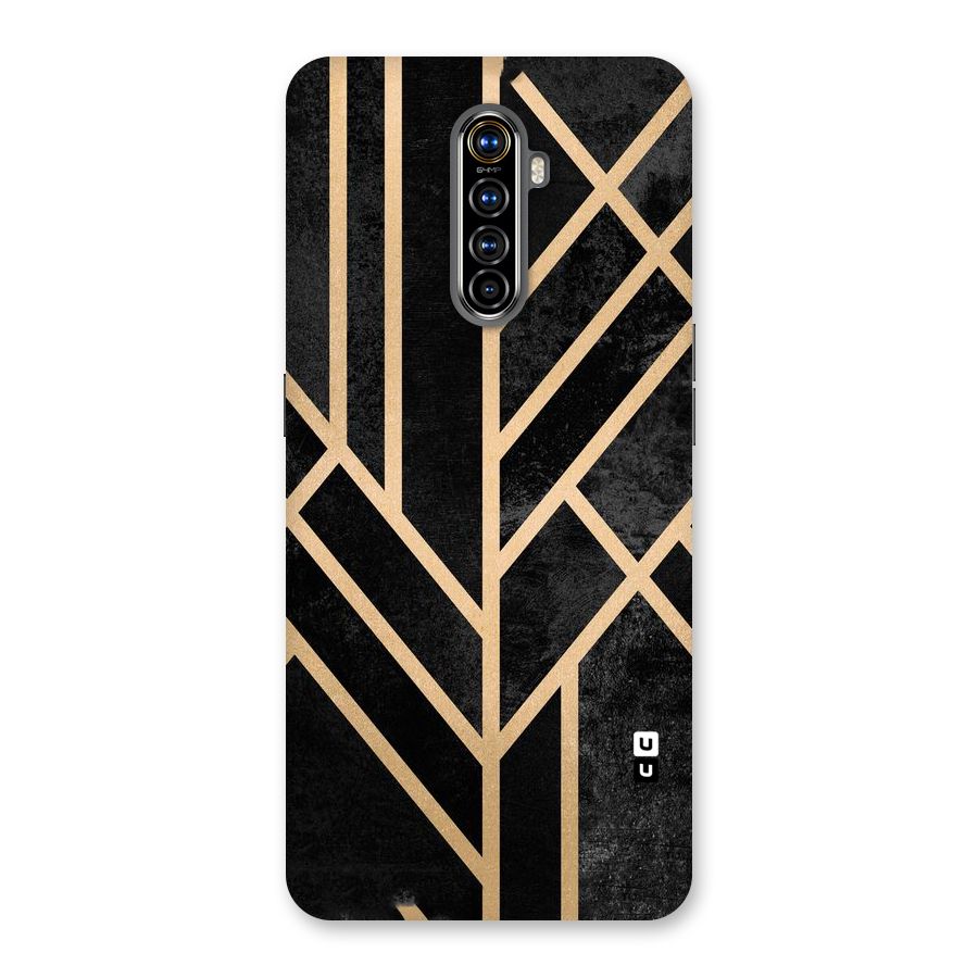 Tri Lines Gold Back Case for Realme X2 Pro