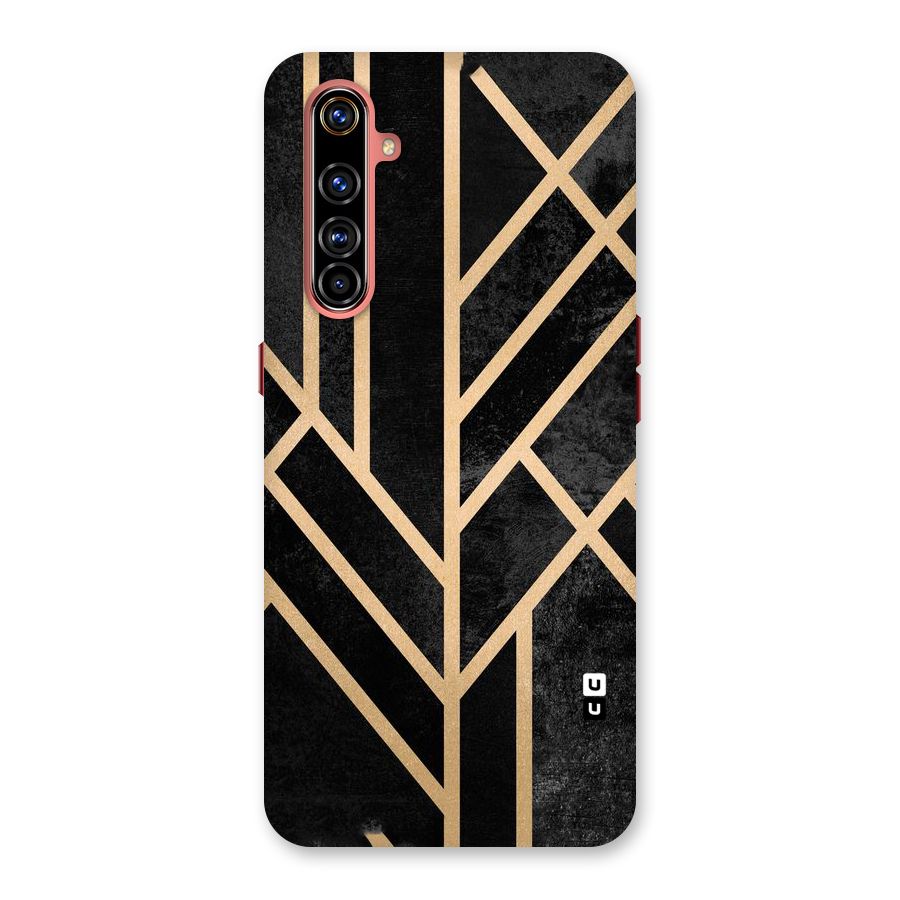 Tri Lines Gold Back Case for Realme X50 Pro