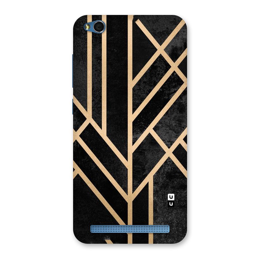 Tri Lines Gold Back Case for Redmi 5A