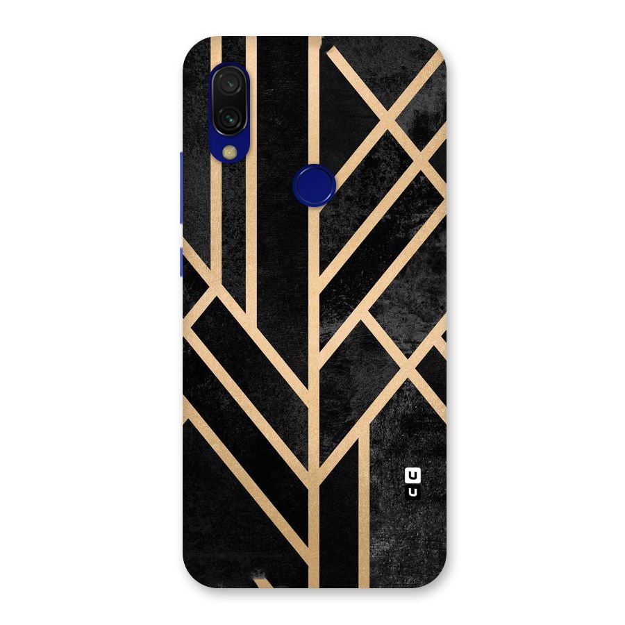 Tri Lines Gold Back Case for Redmi 7