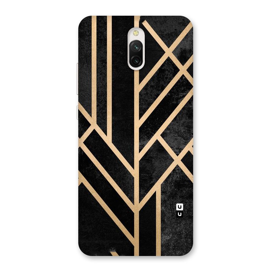 Tri Lines Gold Back Case for Redmi 8A Dual