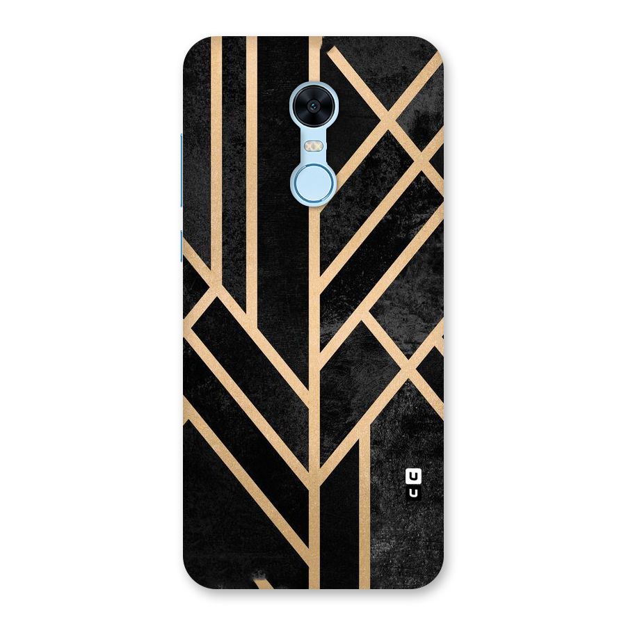 Tri Lines Gold Back Case for Redmi Note 5
