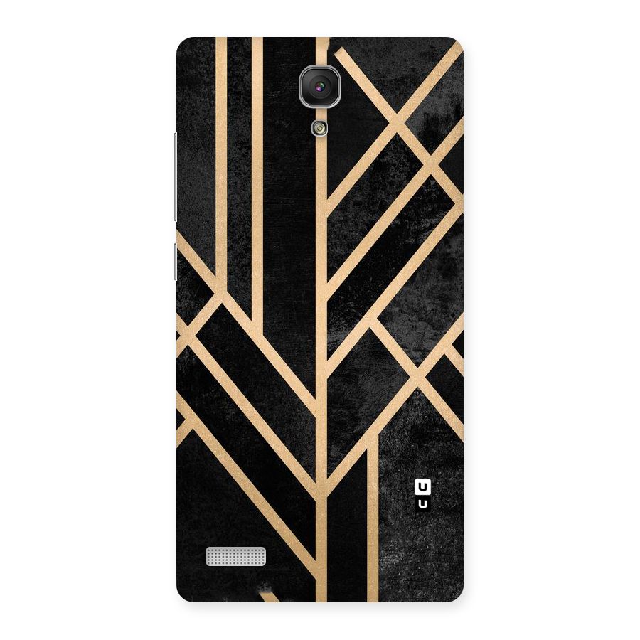 Tri Lines Gold Back Case for Redmi Note Prime