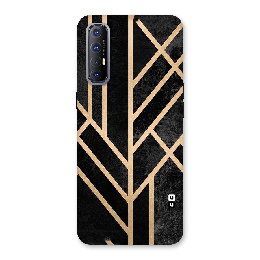 Tri Lines Gold Back Case for Reno3 Pro