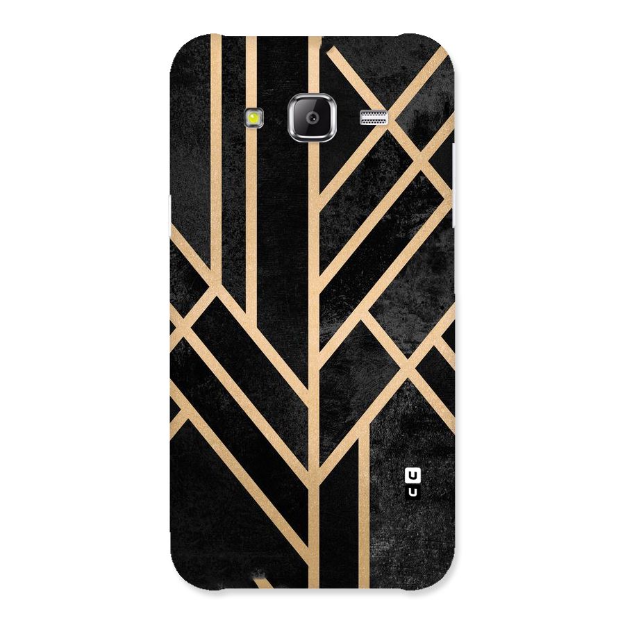 Tri Lines Gold Back Case for Samsung Galaxy J5