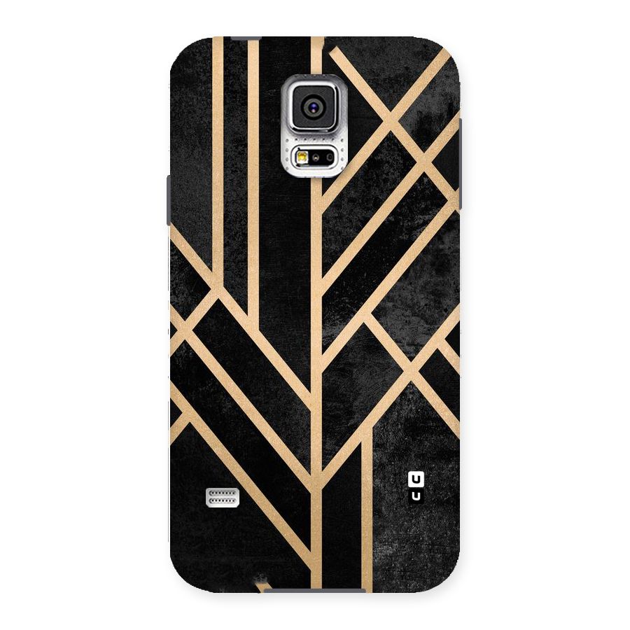 Tri Lines Gold Back Case for Samsung Galaxy S5