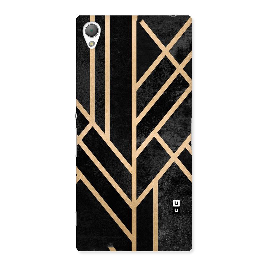 Tri Lines Gold Back Case for Sony Xperia Z3