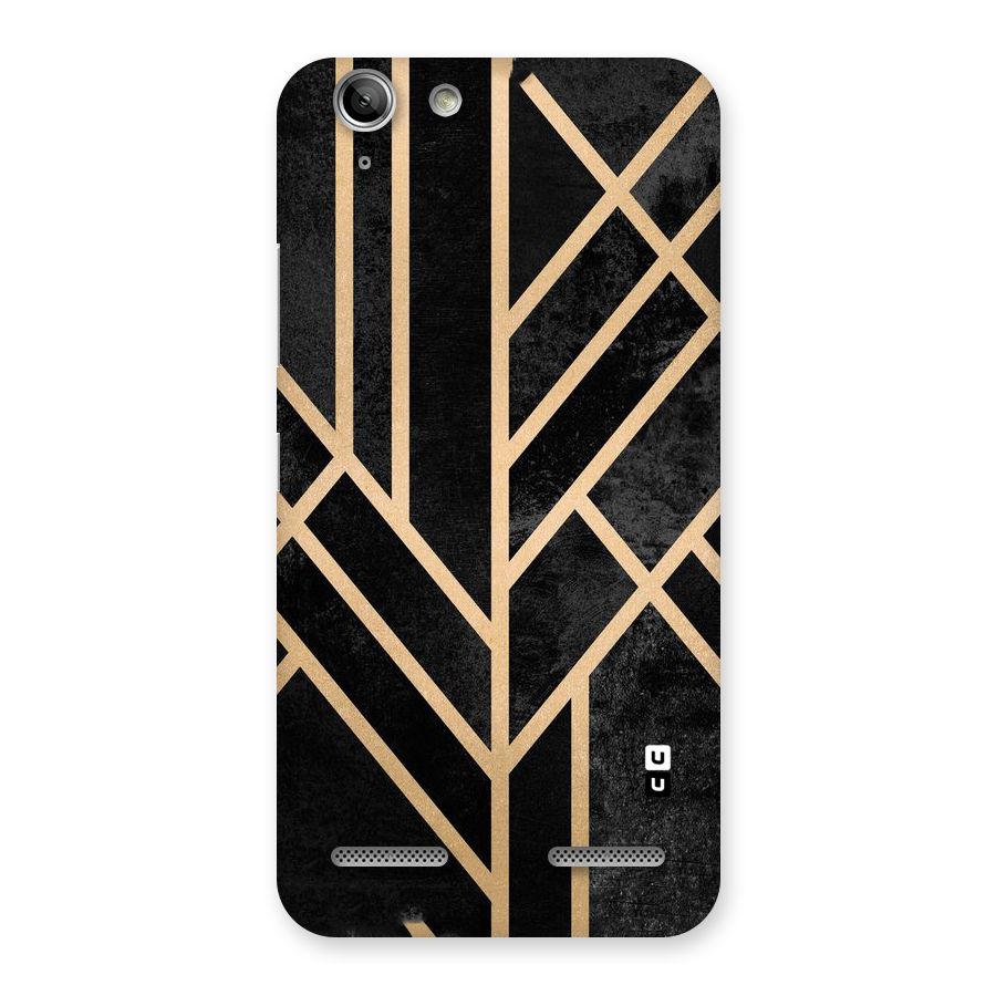 Tri Lines Gold Back Case for Vibe K5 Plus