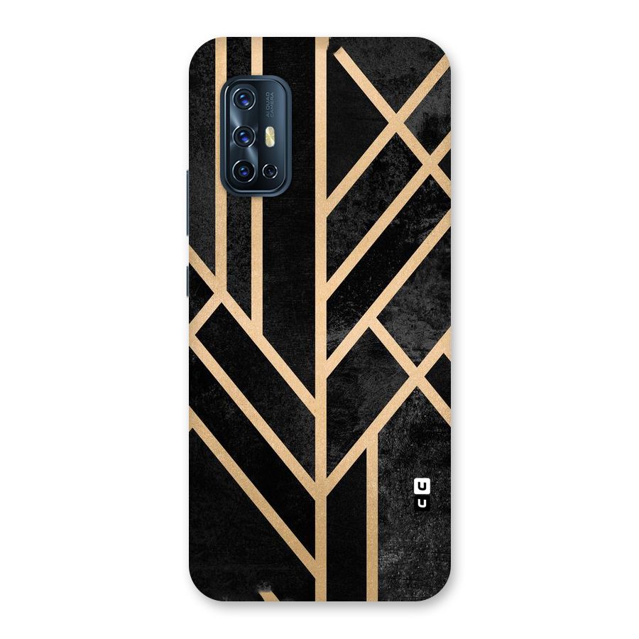 Tri Lines Gold Back Case for Vivo V17