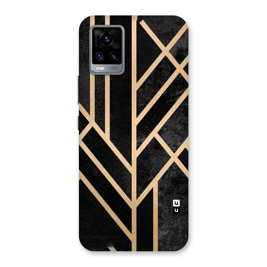 Tri Lines Gold Back Case for Vivo V20