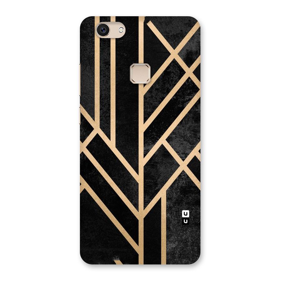 Tri Lines Gold Back Case for Vivo V7