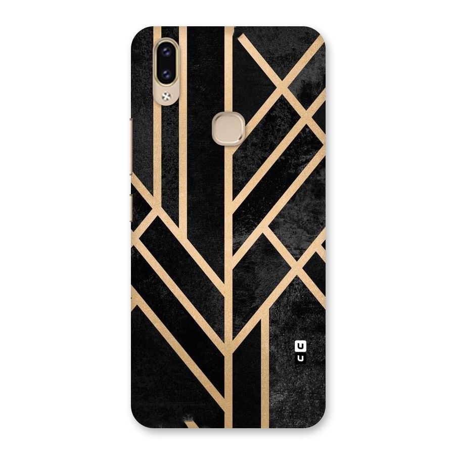 Tri Lines Gold Back Case for Vivo V9 Youth
