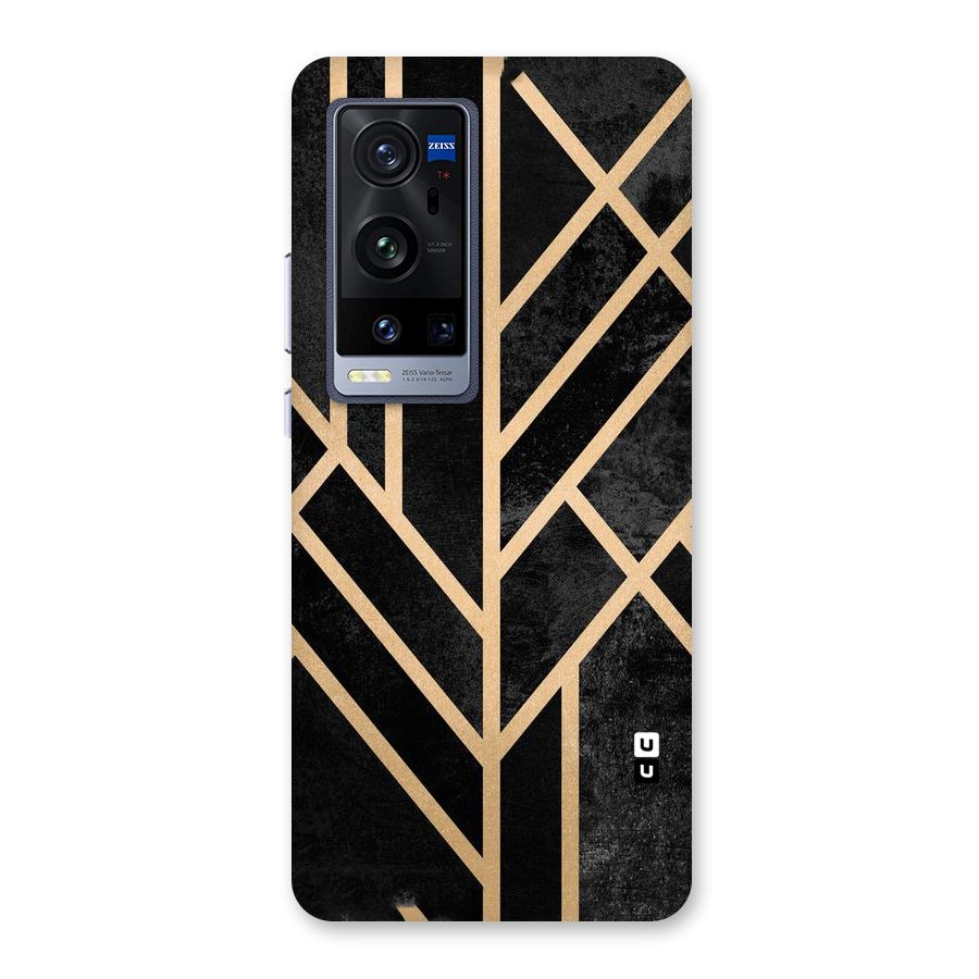 Tri Lines Gold Back Case for Vivo X60 Pro Plus