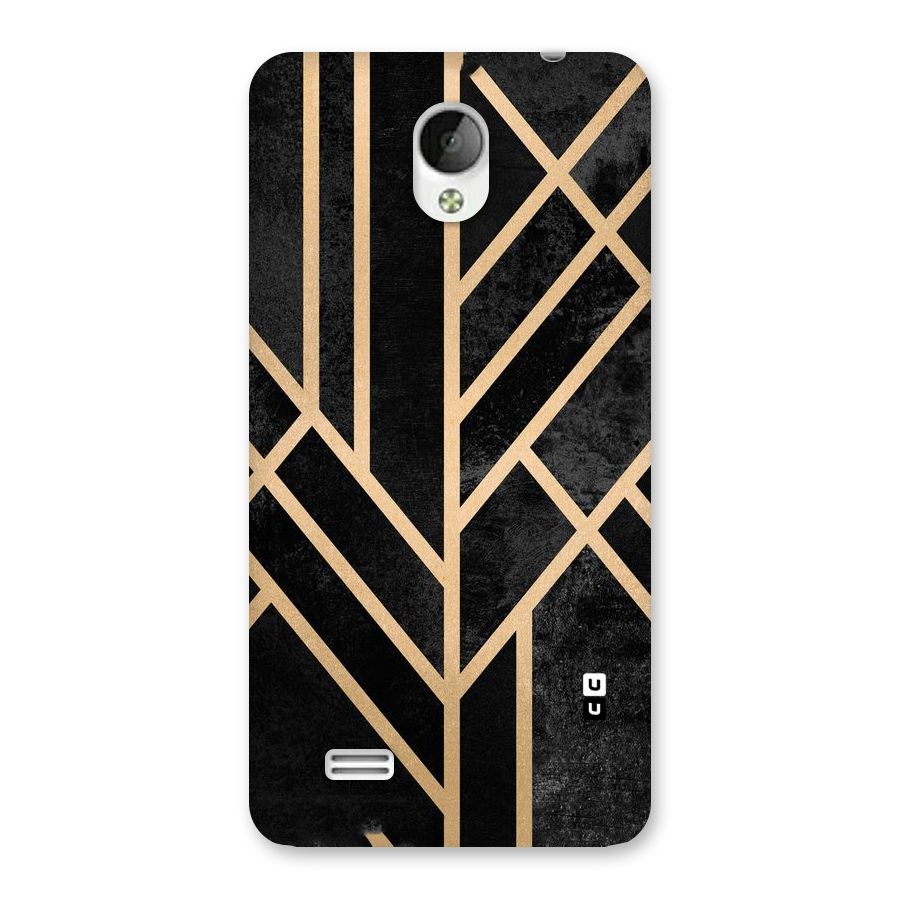 Tri Lines Gold Back Case for Vivo Y21