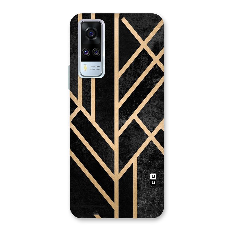 Tri Lines Gold Back Case for Vivo Y31