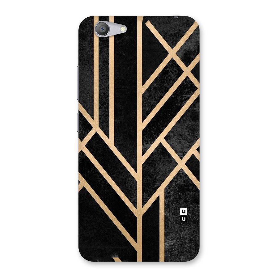 Tri Lines Gold Back Case for Vivo Y53