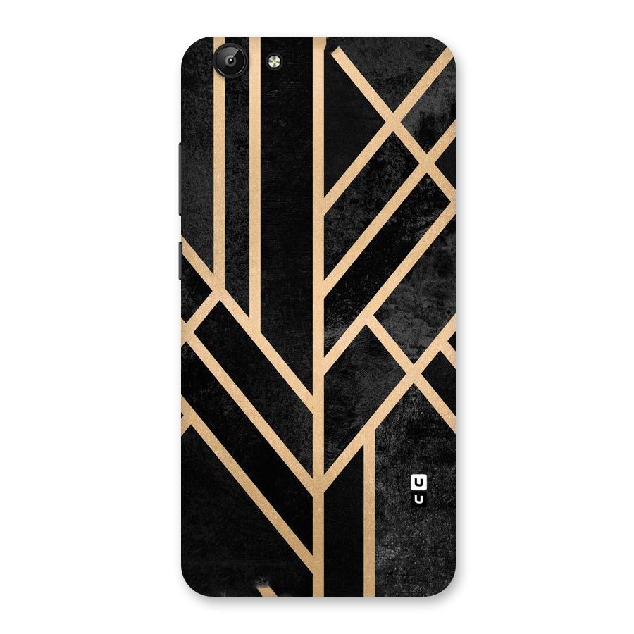 Tri Lines Gold Back Case for Vivo Y69