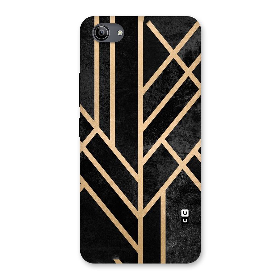 Tri Lines Gold Back Case for Vivo Y81i