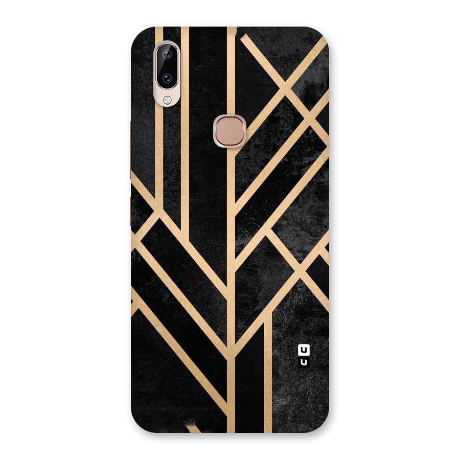 Tri Lines Gold Back Case for Vivo Y83 Pro