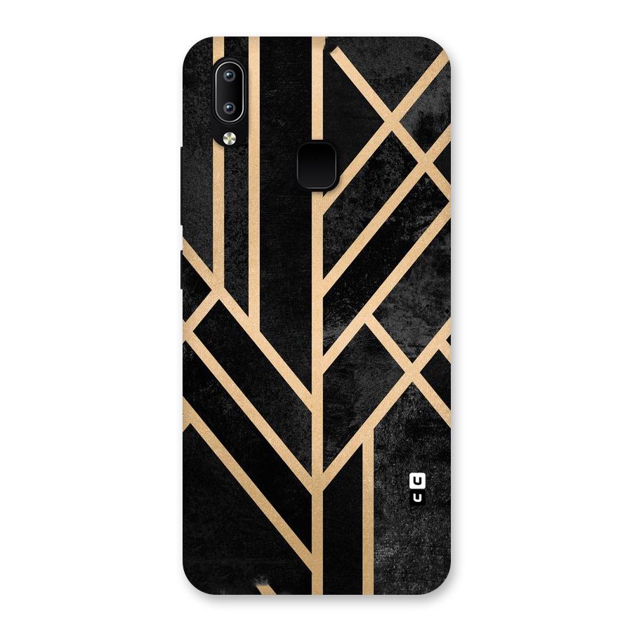 Tri Lines Gold Back Case for Vivo Y93