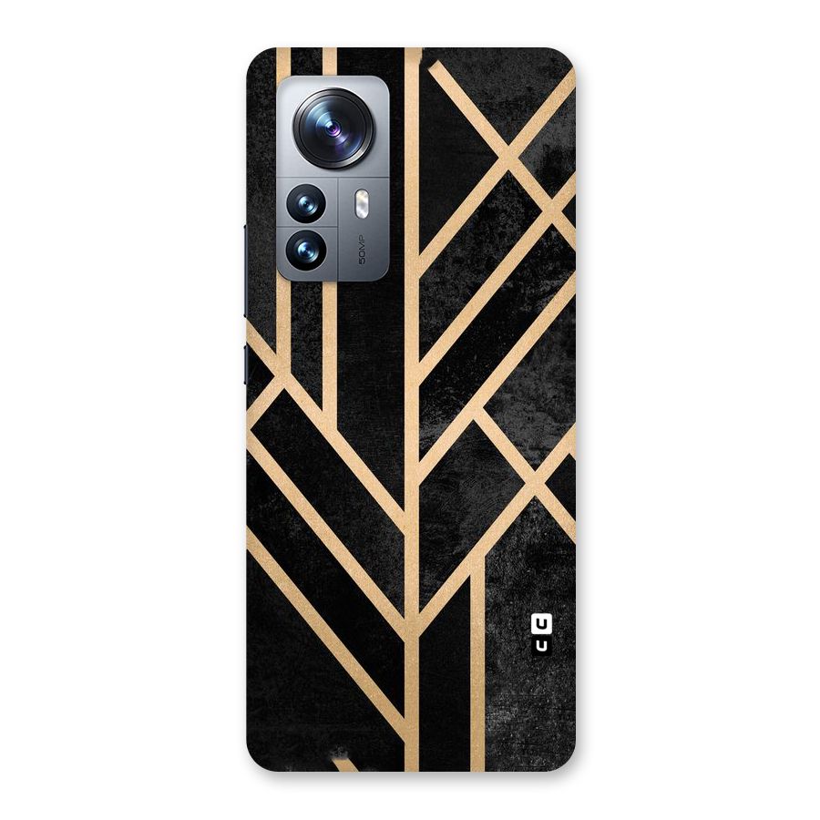 Tri Lines Gold Back Case for Xiaomi 12 Pro