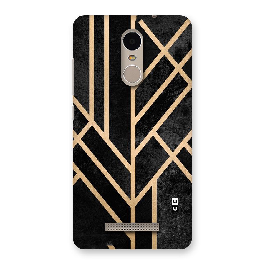 Tri Lines Gold Back Case for Xiaomi Redmi Note 3