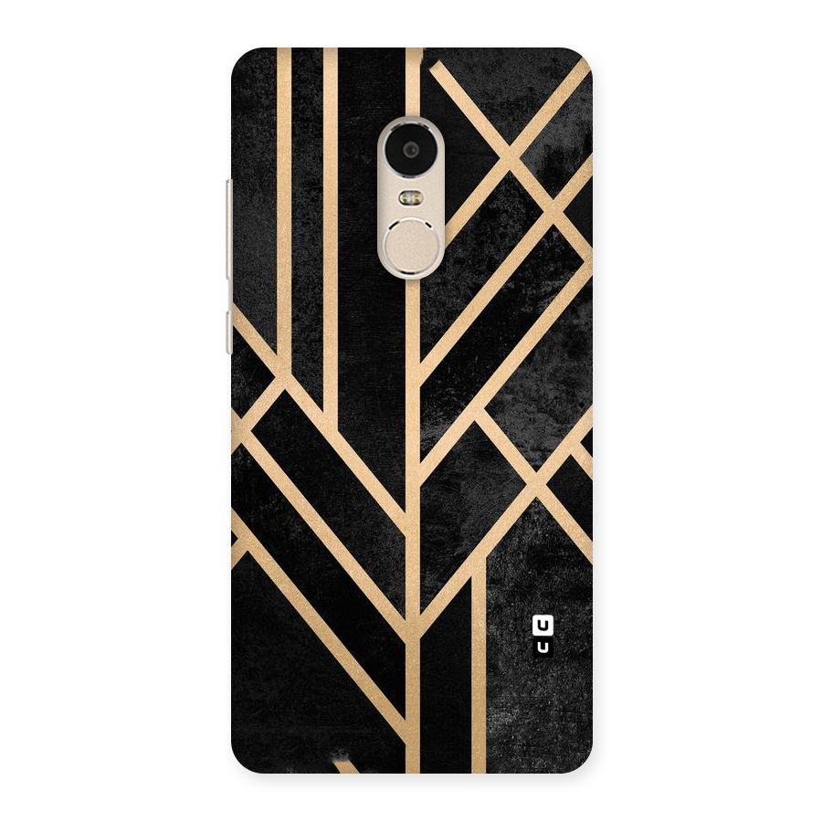 Tri Lines Gold Back Case for Xiaomi Redmi Note 4