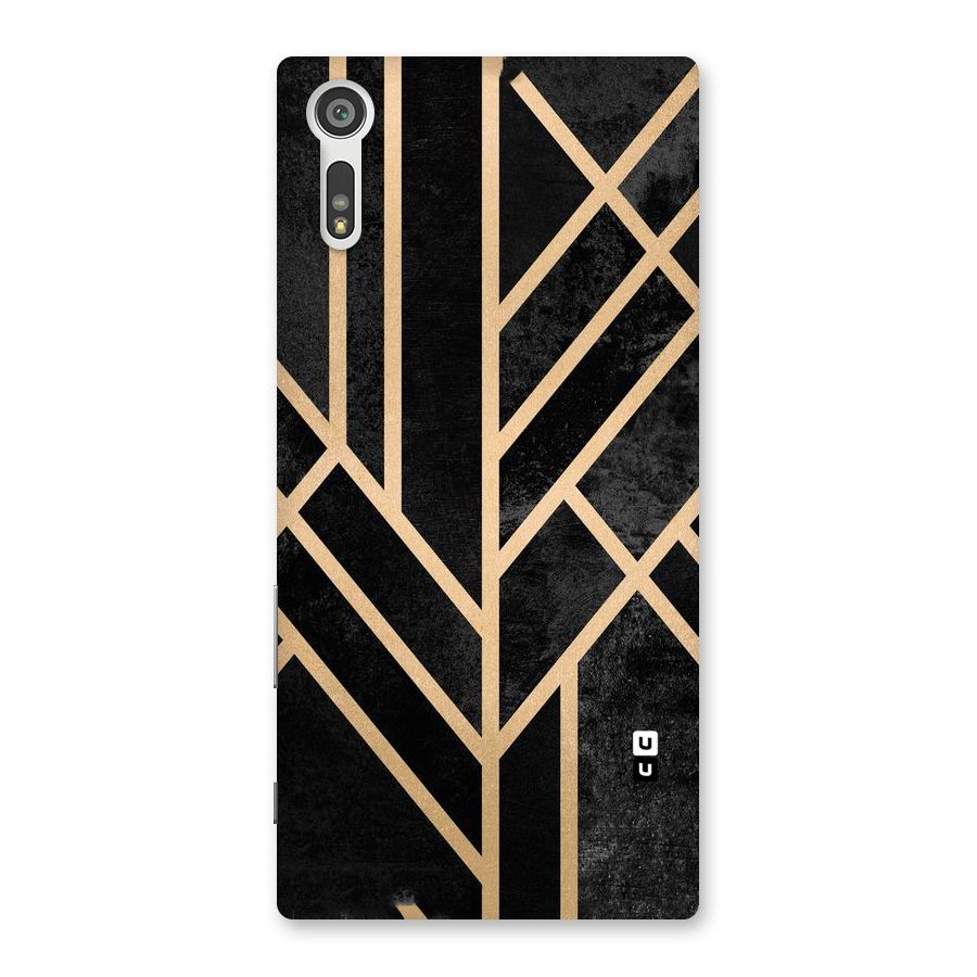 Tri Lines Gold Back Case for Xperia XZ