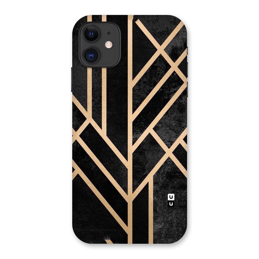 Tri Lines Gold Back Case for iPhone 11