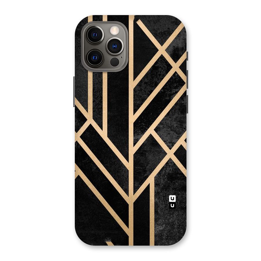 Tri Lines Gold Back Case for iPhone 12 Pro