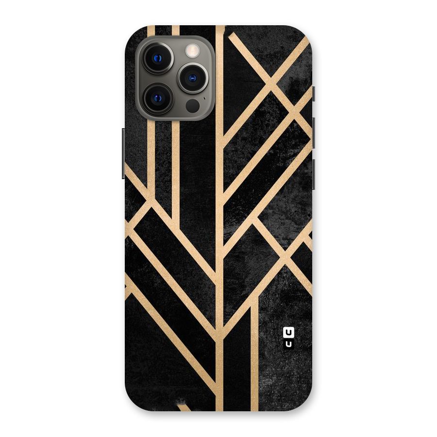 Tri Lines Gold Back Case for iPhone 12 Pro Max