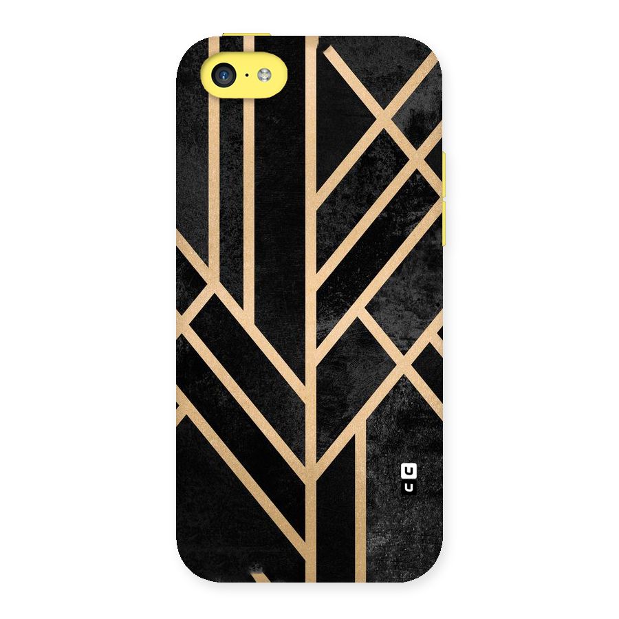 Tri Lines Gold Back Case for iPhone 5C
