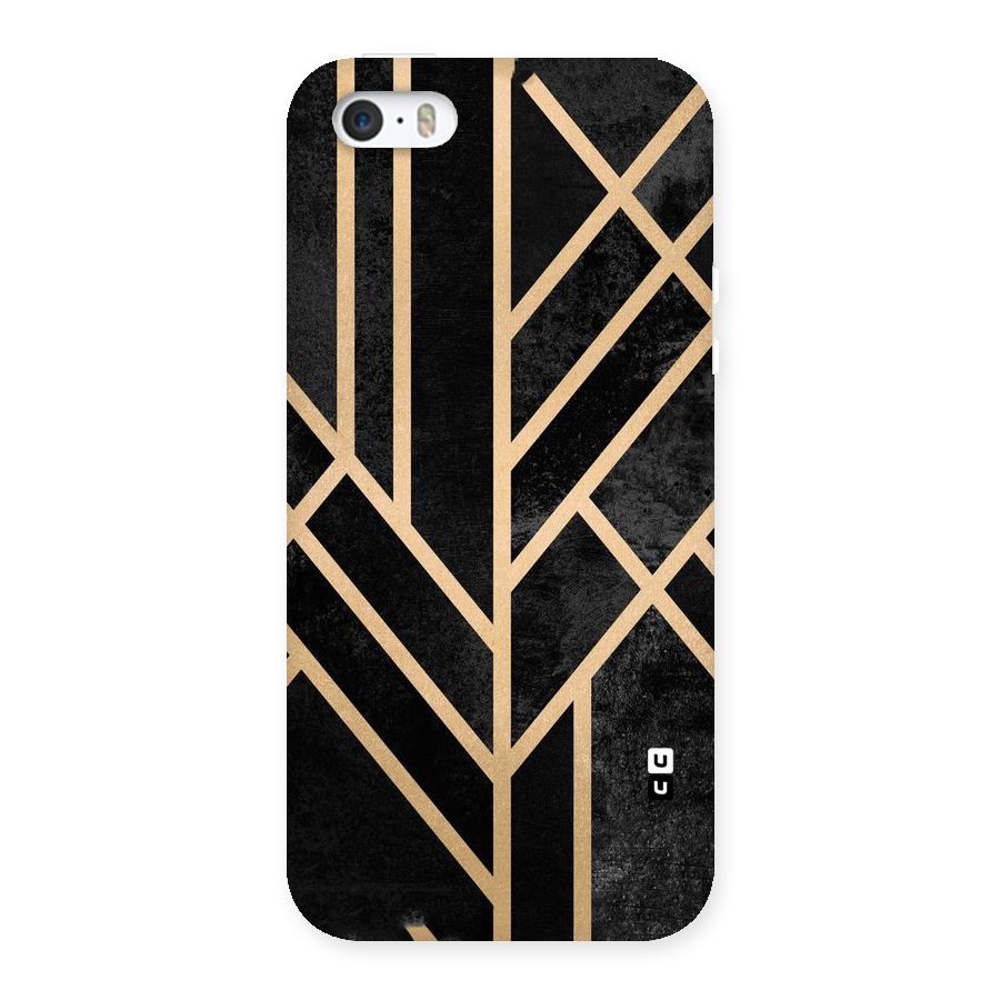 Tri Lines Gold Back Case for iPhone SE